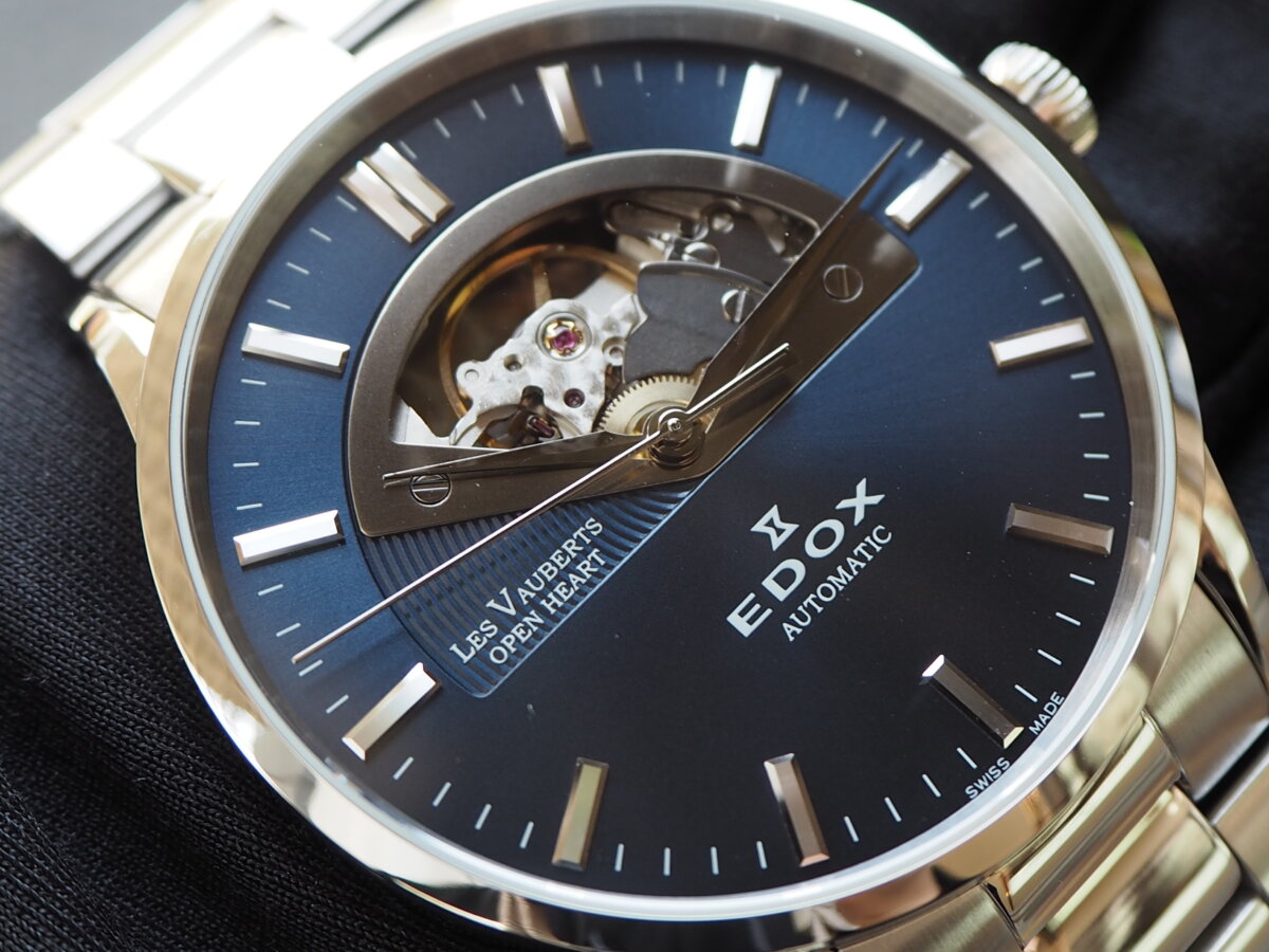 EDOX】文字盤からムーブメントを鑑賞できる、大人エレガンス時計