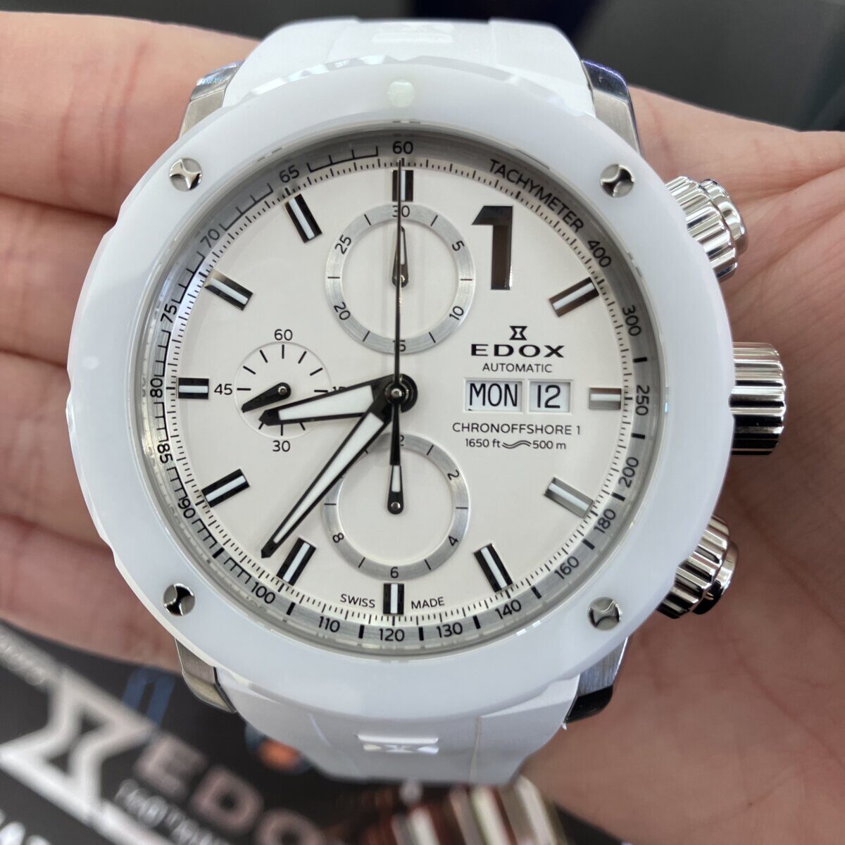 【 EDOX 】海のF１！「クロノオフショア１」から、夏らしいオールホワイトデザインをご紹介！-EDOX -IMG_1245-1200x1200