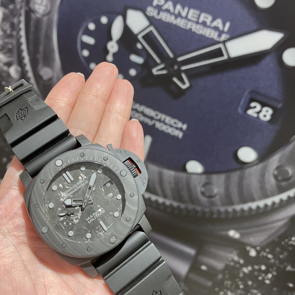 【 パネライ 】世界で一つだけ！？オールカーボテック™素材のお時計をご紹介。-PANERAI -IMG_1314-1200x1200