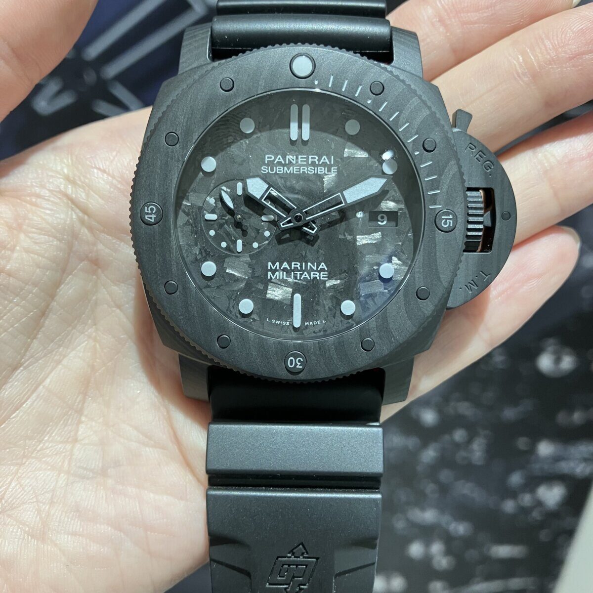 【 パネライ 】世界で一つだけ！？オールカーボテック™素材のお時計をご紹介。-PANERAI -IMG_1317-1200x1200