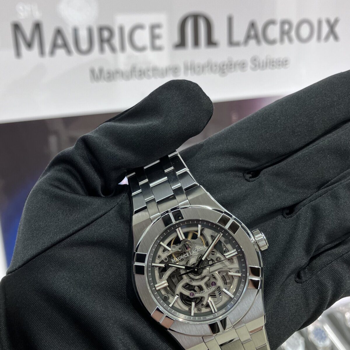 【 モーリス・ラクロア 】控えめなサイズ感 39ｍｍのスケルトン ウォッチをご紹介。-MAURICE LACROIX -IMG_3211-1200x1200