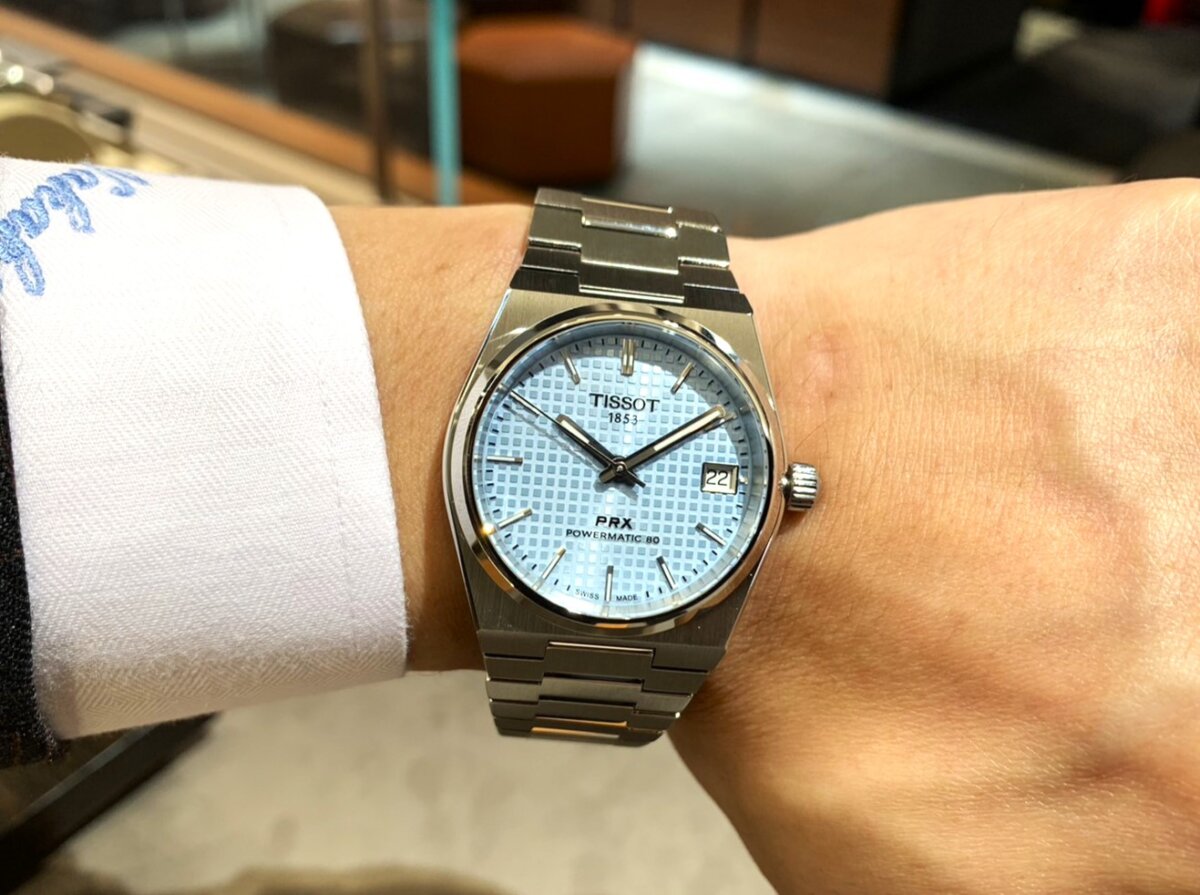 Tissot prx 35mm アイスブルー - 腕時計(アナログ)