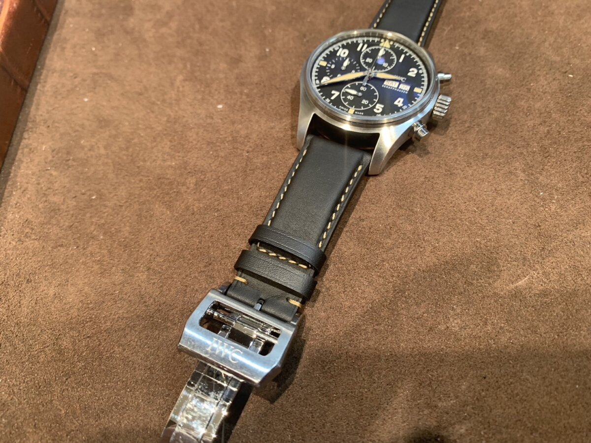 【ジャン・ルソー】オーダーストラップで気分を変えてみませんか？　～IWC パイロット・ウォッチ・クロノグラフ スピットファイア～-IWC用 IWC ジャン・ルソー オーダーストラップ -S__47333385