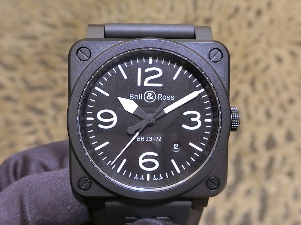 ベル＆ロス Bell & Ross BR03-92-S ブラック メンズ 腕時計