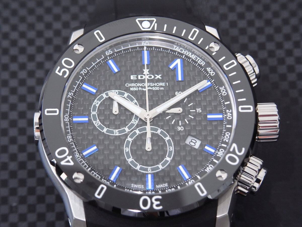 【エドックス】ブルーかレッドか？「クロノオフショア1 クロノグラフ」 - EDOX 