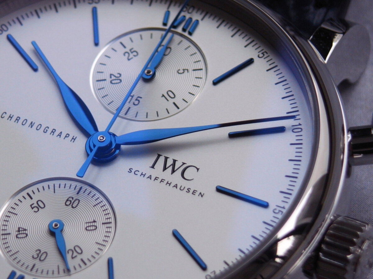 IWCシャフハウゼン IWC Portfino ポートフィノ オートマティック クロノグラフ シルバーダイヤル アリゲーターレザー IW391037  メンズ腕時計