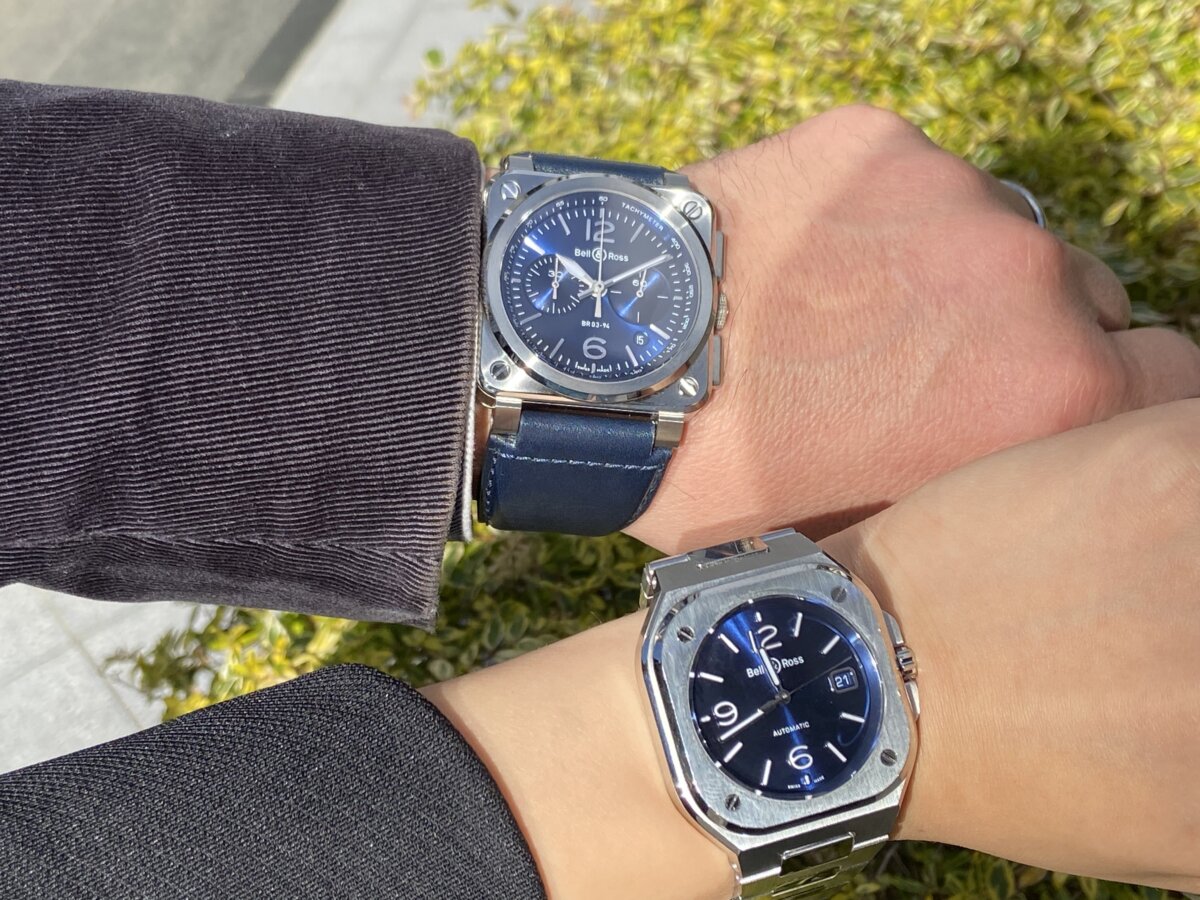 【ベル＆ロス】角型時計にクロノグラフ機能　BR 03-94 BLUE STEEL - Bell＆Ross 