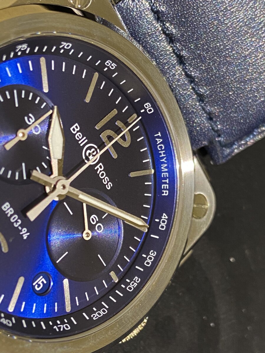 【ベル＆ロス】角型時計にクロノグラフ機能　BR 03-94 BLUE STEEL - Bell＆Ross 