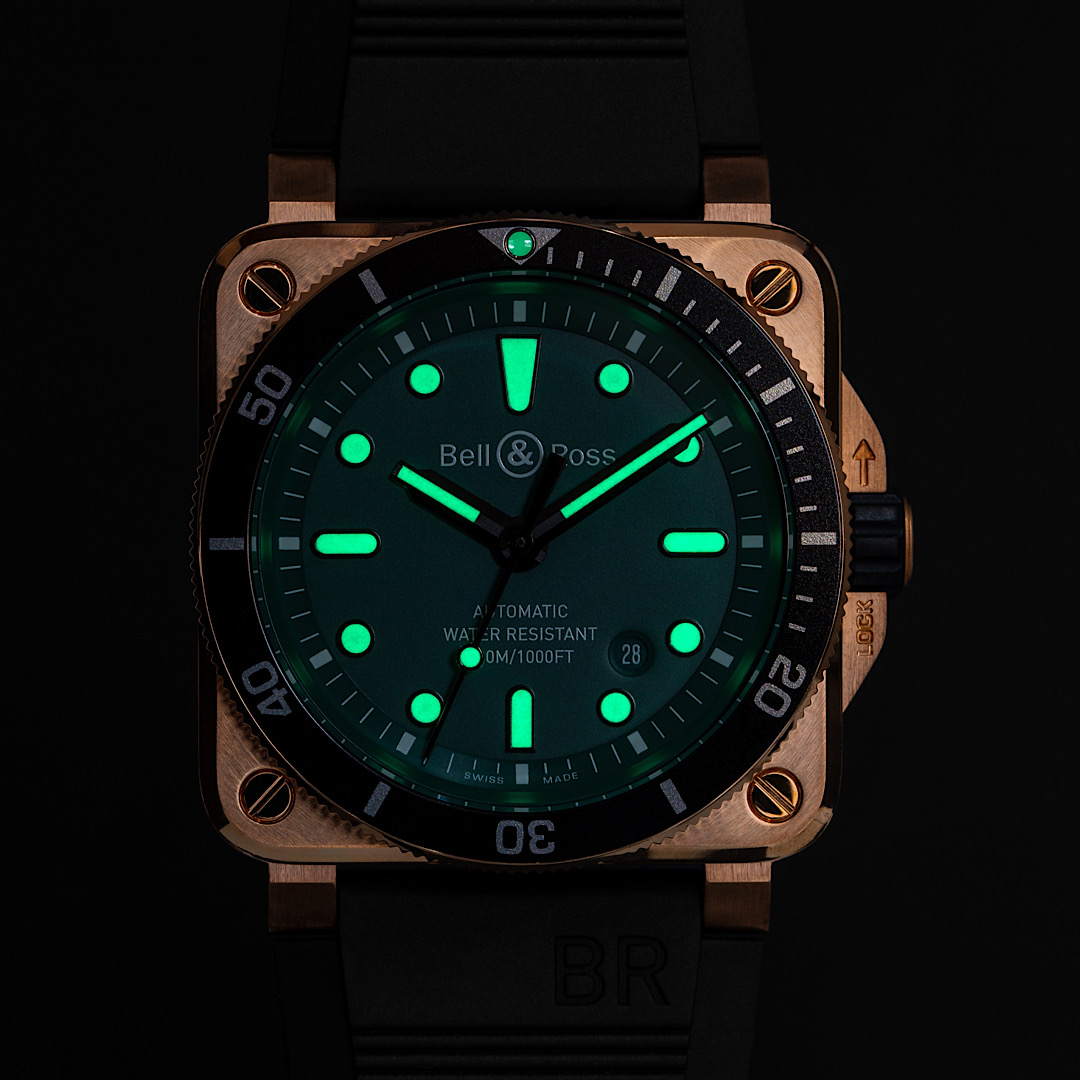 育てるダイバーズウォッチ？？/BR03 DIVER Black＆Green～ベル＆ロス～ - Bell＆Ross 