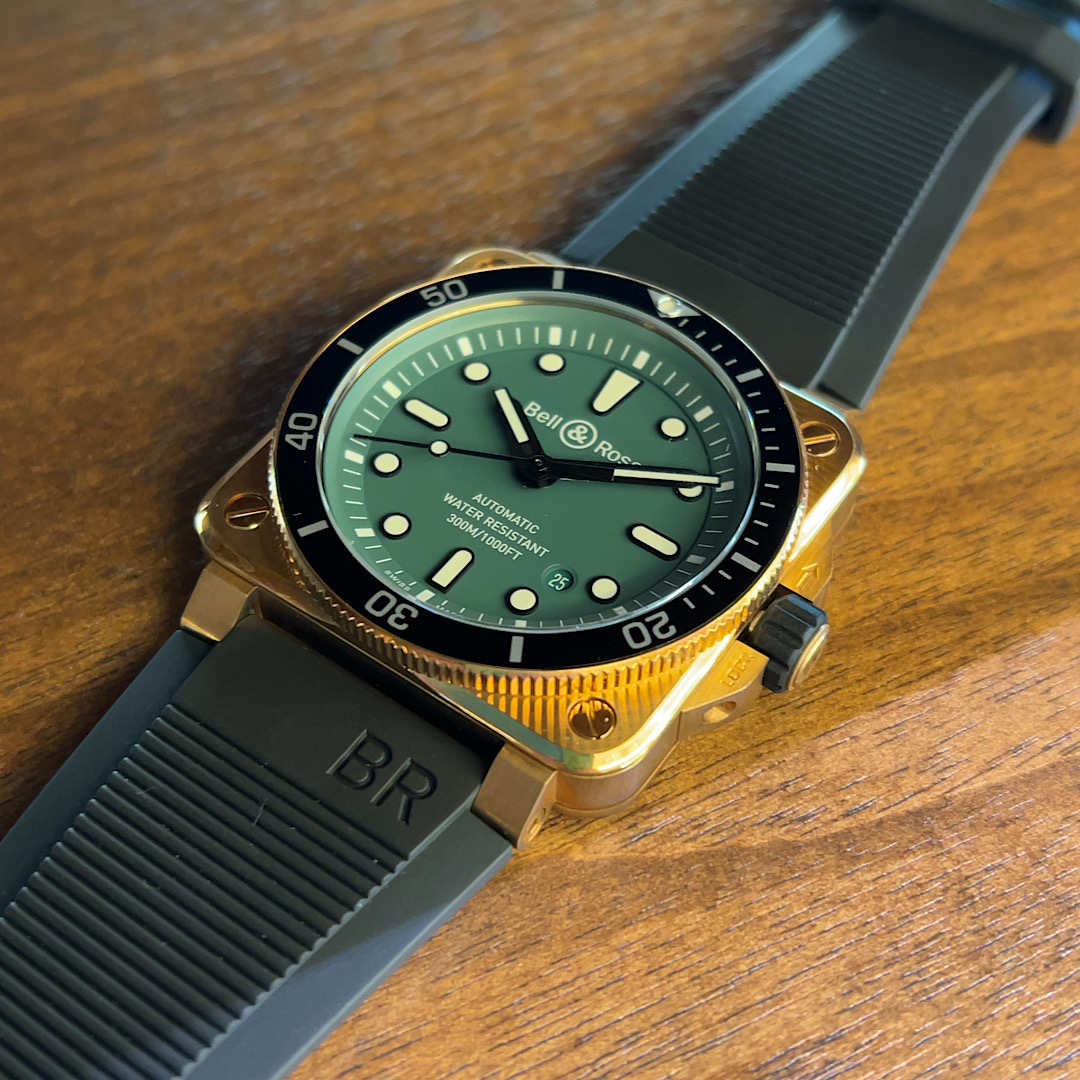 育てるダイバーズウォッチ？？/BR03 DIVER Black＆Green～ベル＆ロス～ - Bell＆Ross 