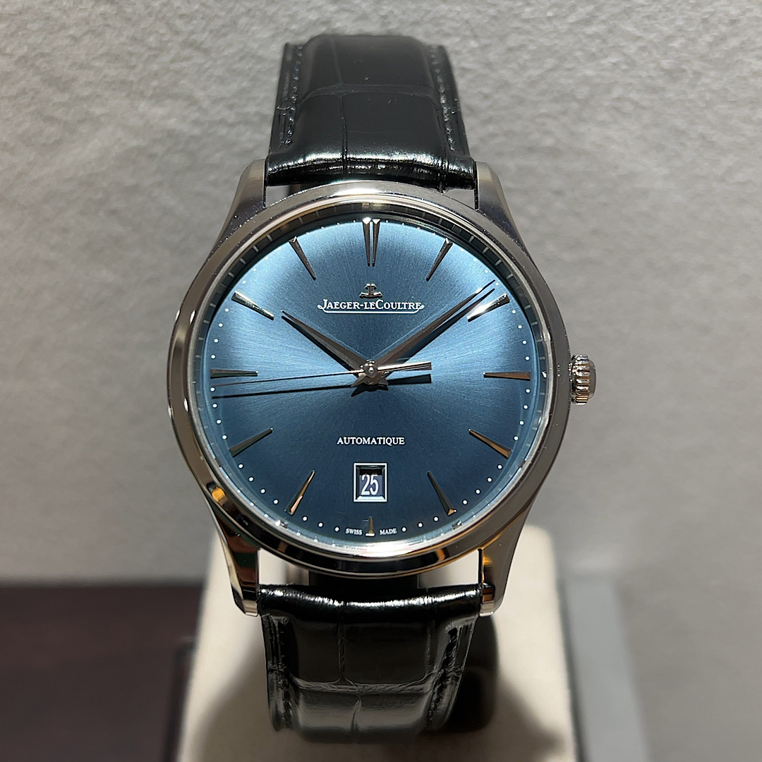 新作入荷！！マスター・ウルトラ・スリムデイト（ブルー・グレー）～ジャガー・ルクルト～ - Jaeger-LeCoultre 