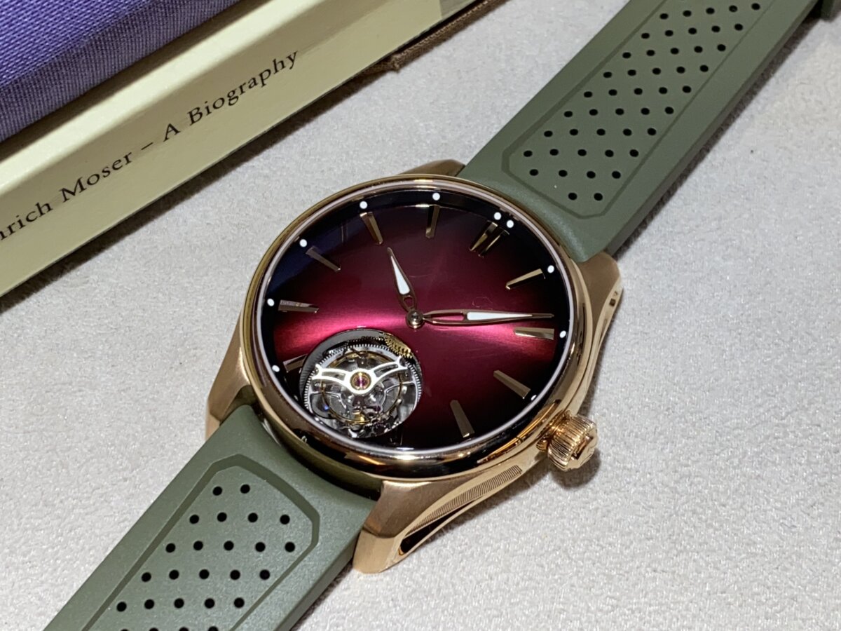 【H.モーザー】新作入荷！「パイオニア・トゥールビヨン バーガンディ」（3805-0400） - H.Moser＆Cie. 