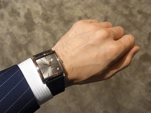 【OH済】ゼニス　エリート　ZENITH  角型　レクタンギュラー　腕時計