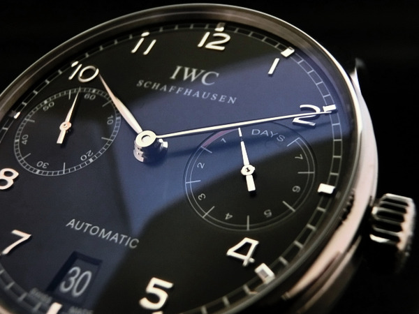 IWC ７日間パワーリザーブの「ポルトギーゼ・オートマティック」黒文字盤　IW500109 - IWC 