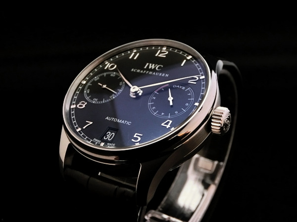 IWC ７日間パワーリザーブの「ポルトギーゼ・オートマティック」黒文字盤　IW500109 - IWC 