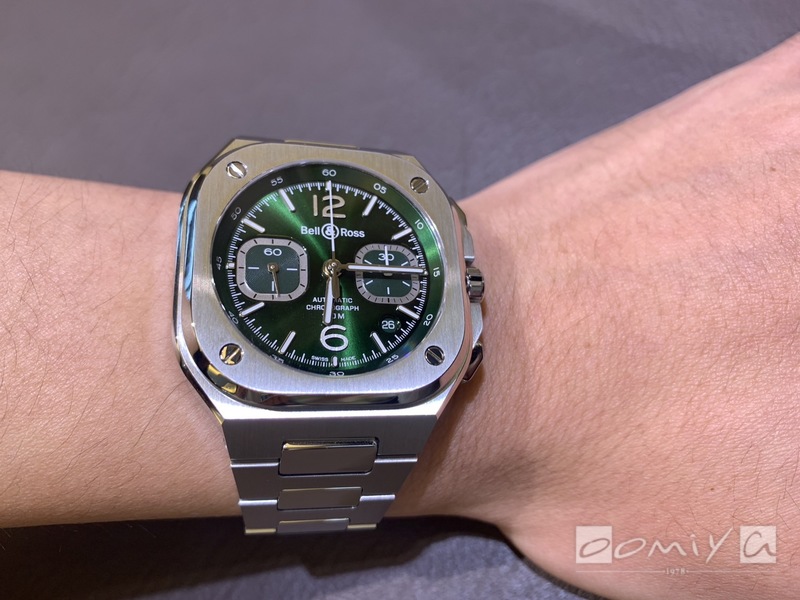 ベル＆ロス BR 05 CHRONO GREEN STEEL BR05C-GN-ST/SST