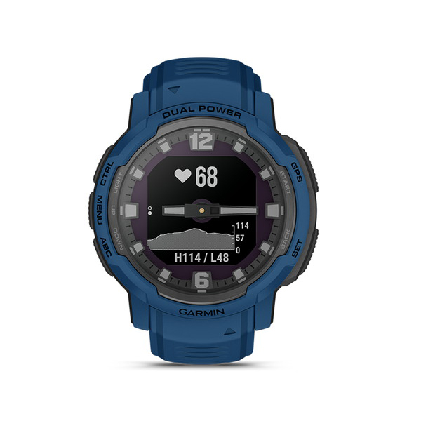 Instinct Crossover Dual Power Tidal Blue｜ガーミン(GARMIN)