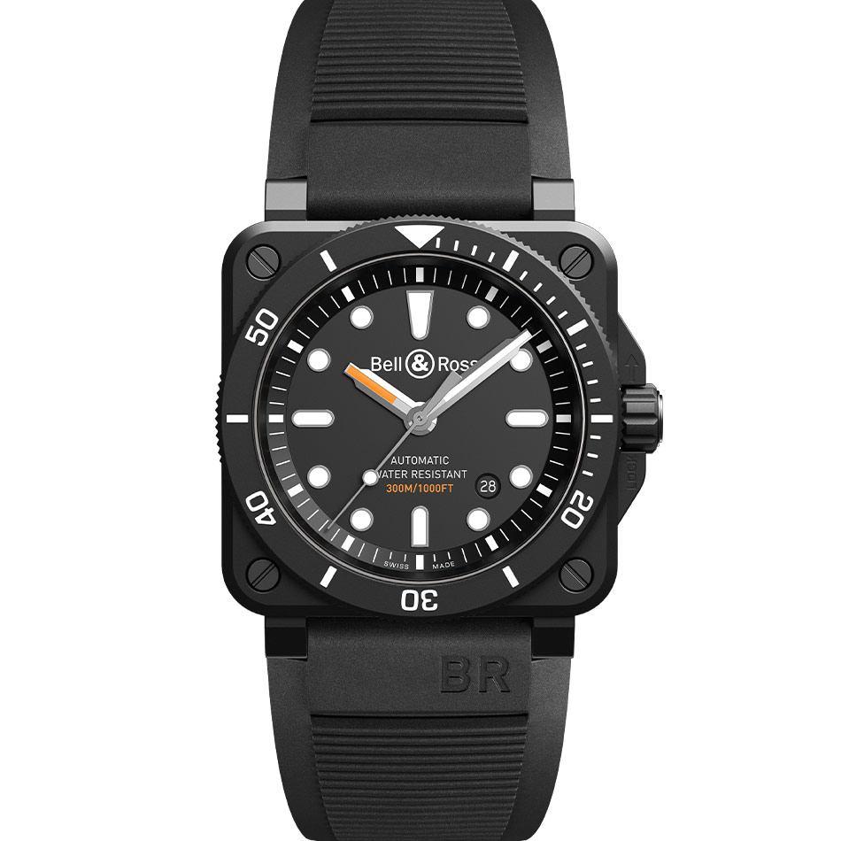 BR 03-92 DIVER BLACK MATTE - BR0392-D-BL-CE/SRB｜ベル＆ロス