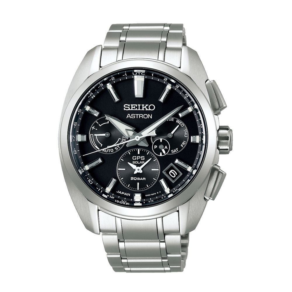 ソーラー、美品】SEIKO セイコー チタン ブラック ツートン