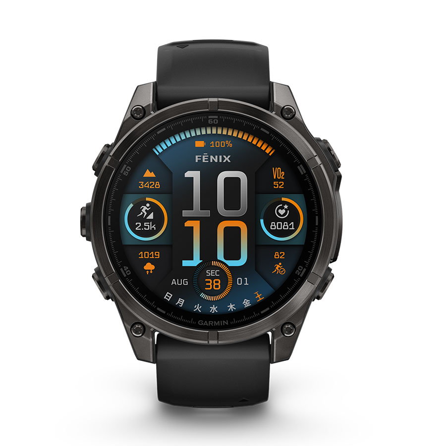 fēnix 8 Sapphire AMOLED 47mm Ti Carbon Gray DLC / Black