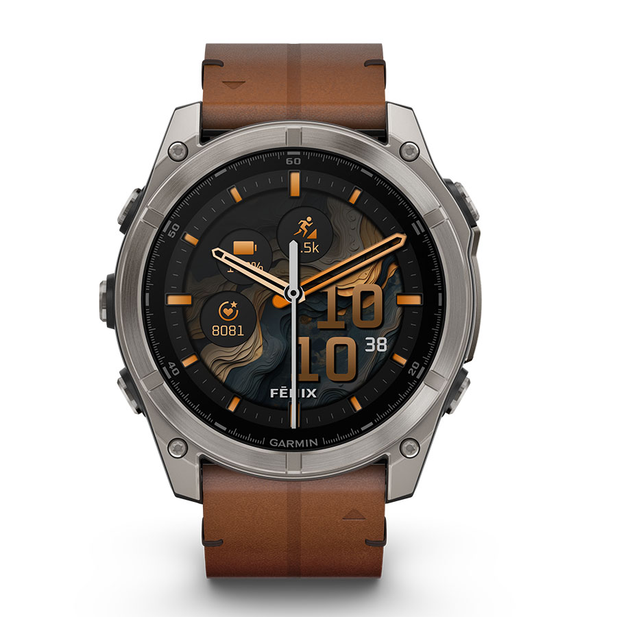 fēnix 8 Sapphire AMOLED 51mm Ti / Leather Band