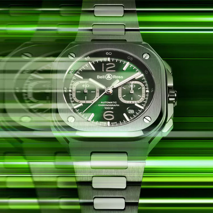 ベル＆ロス｜BR 05 CHRONO GREEN STEEL - BR05C-GN-ST/SST