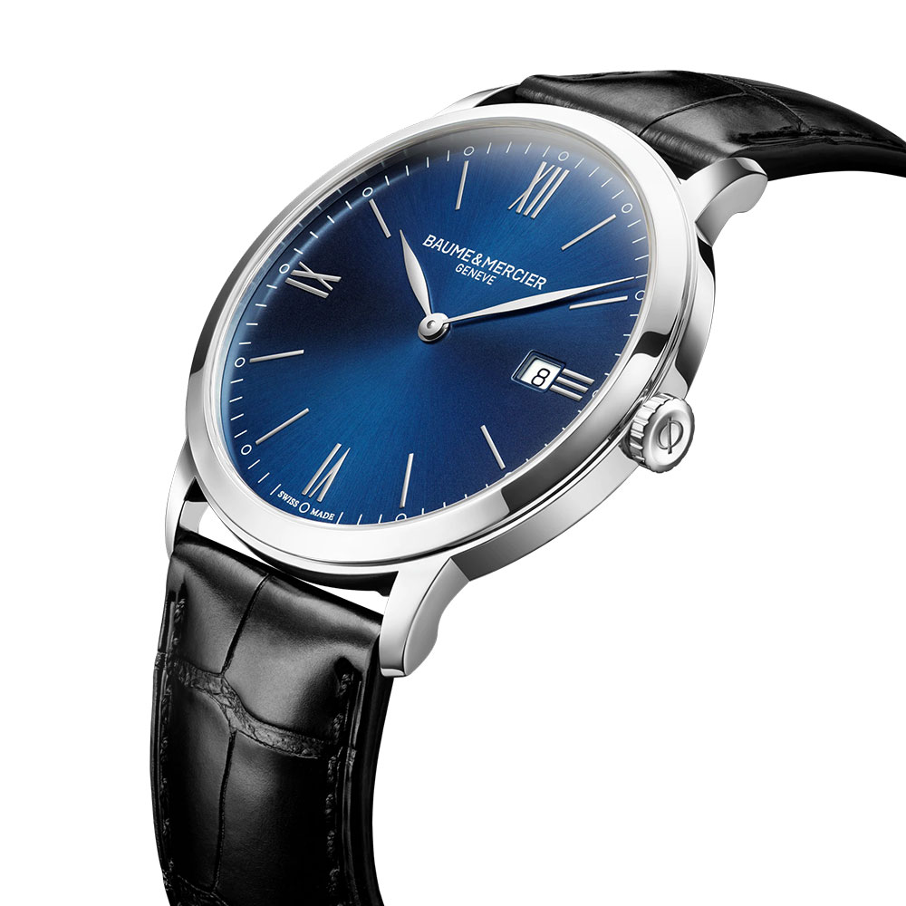 ボーム&メルシェ Baume & Mercier M0A10324 ブルー メンズ 腕時計