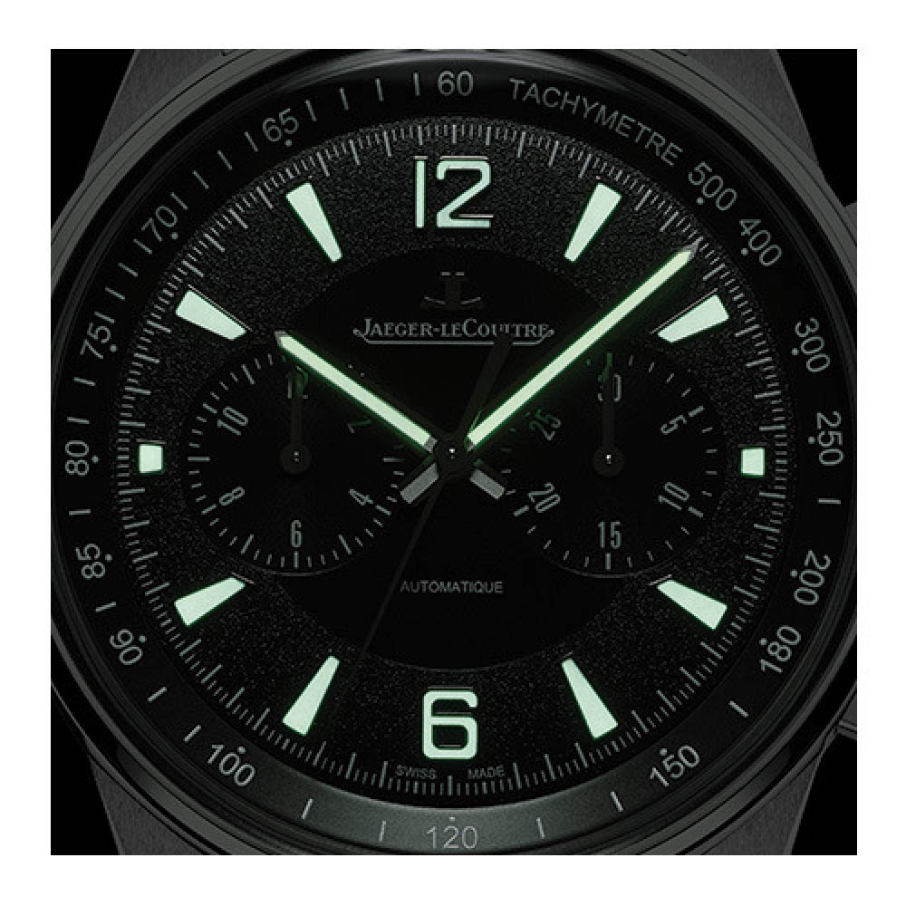 ジャガールクルト ポラリス クロノグラフ Q9028471 JAEGER-LE COULTRE 腕時計 黒文字盤
